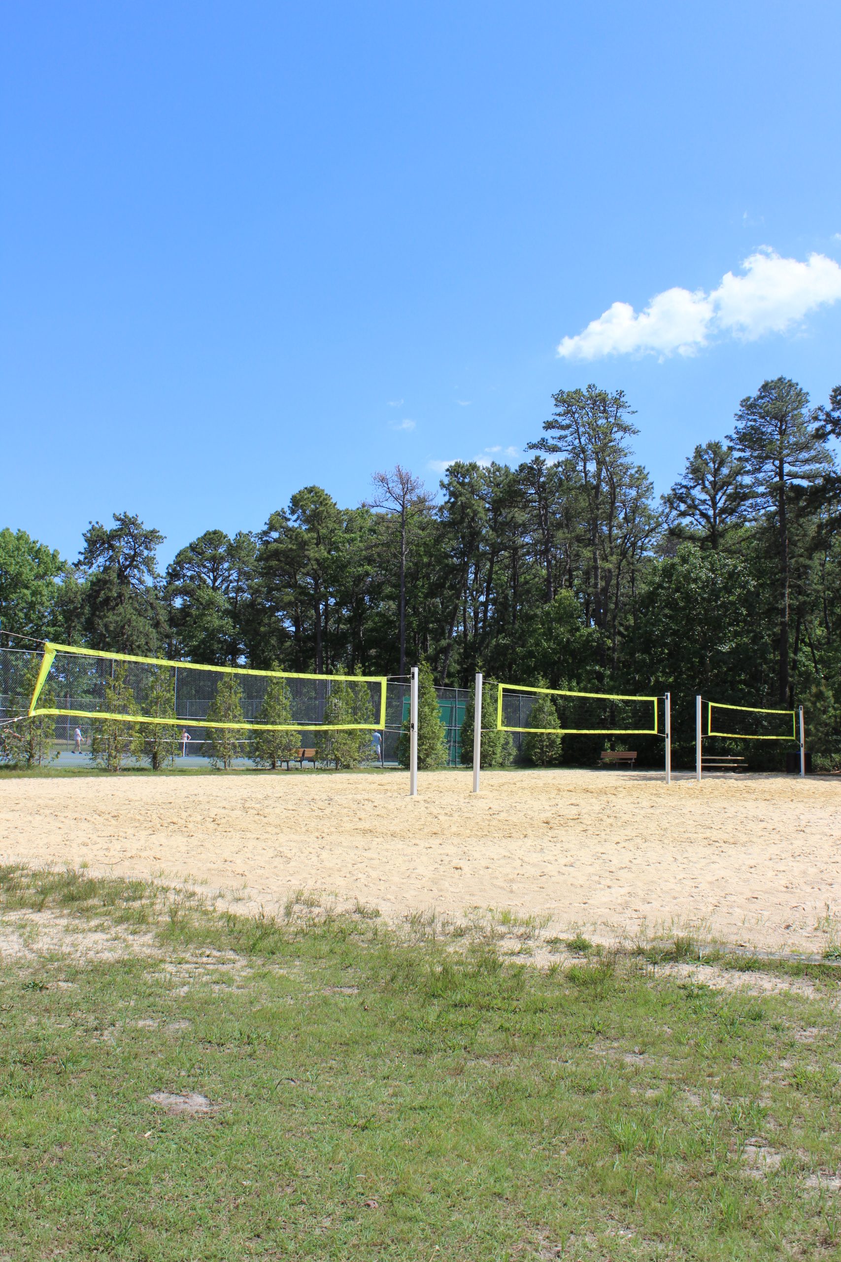 sand volleyball courts at Tony Canale Park in Egg Harbor Township New Jersey