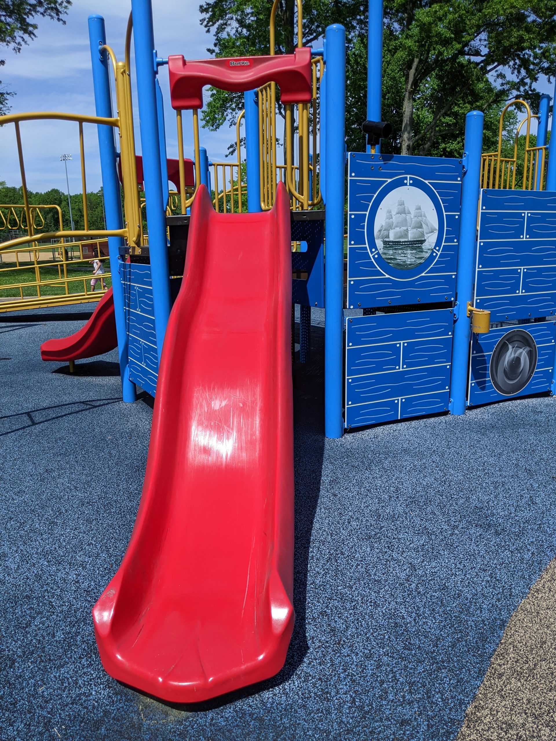 Central Park Playground in Lawrenceville NJ older kid playground Slide