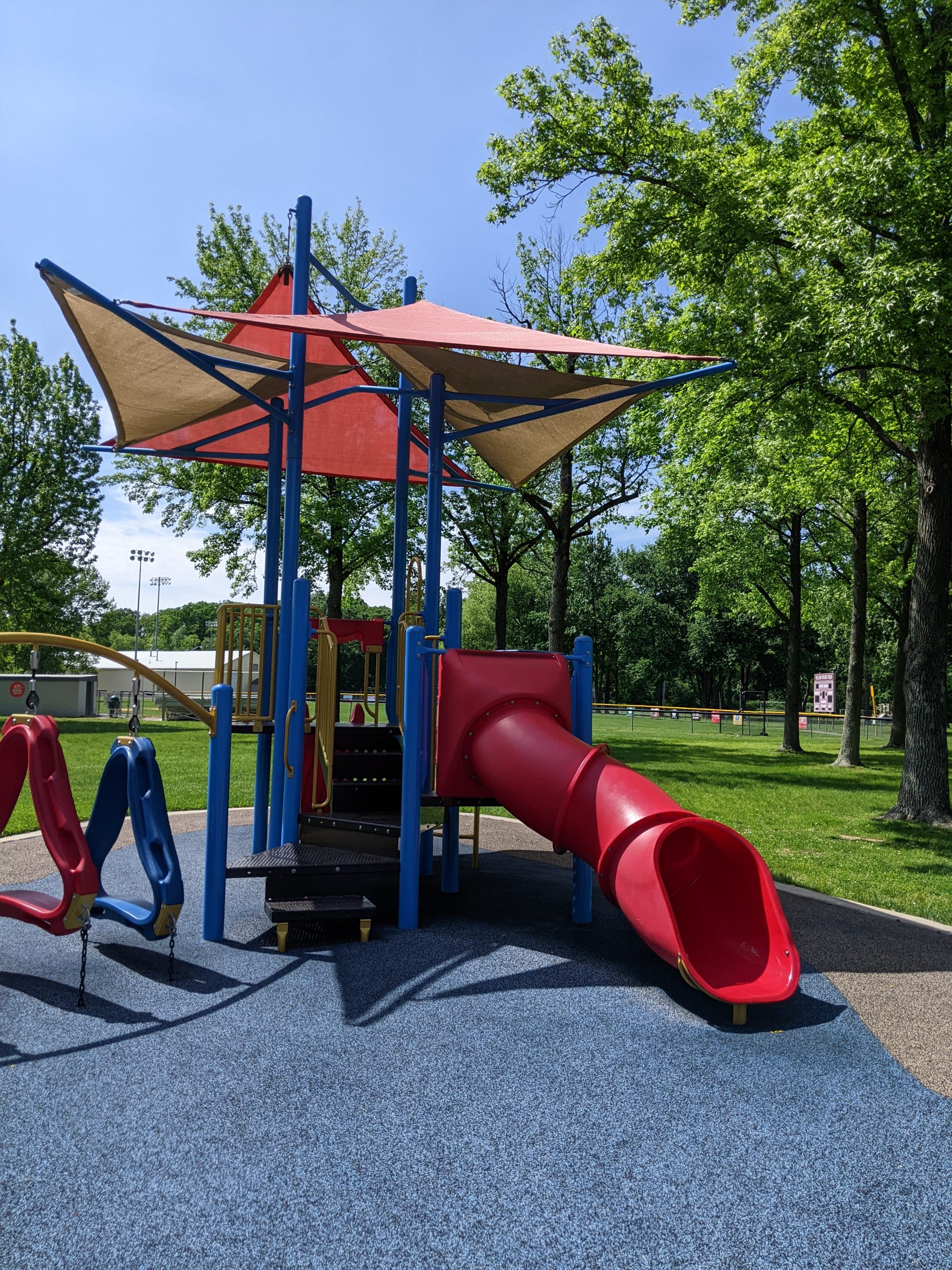 Central Park Playground in Lawrenceville NJ toddler and preschooler playground TubeSlide