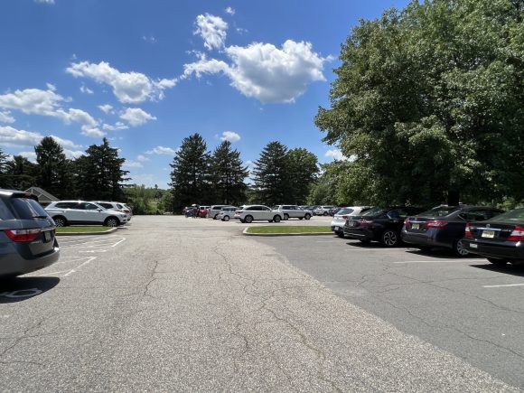 Colonial Park Playground parking lot in Somerset NJ