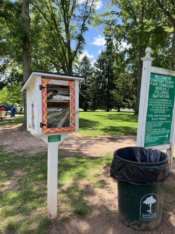 Colonial Park little free library in Somerset NJ