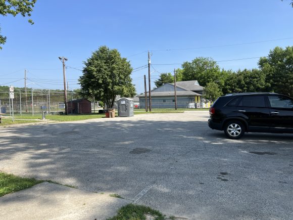 Cunningham Park Playground in Vineland NJ parking lot