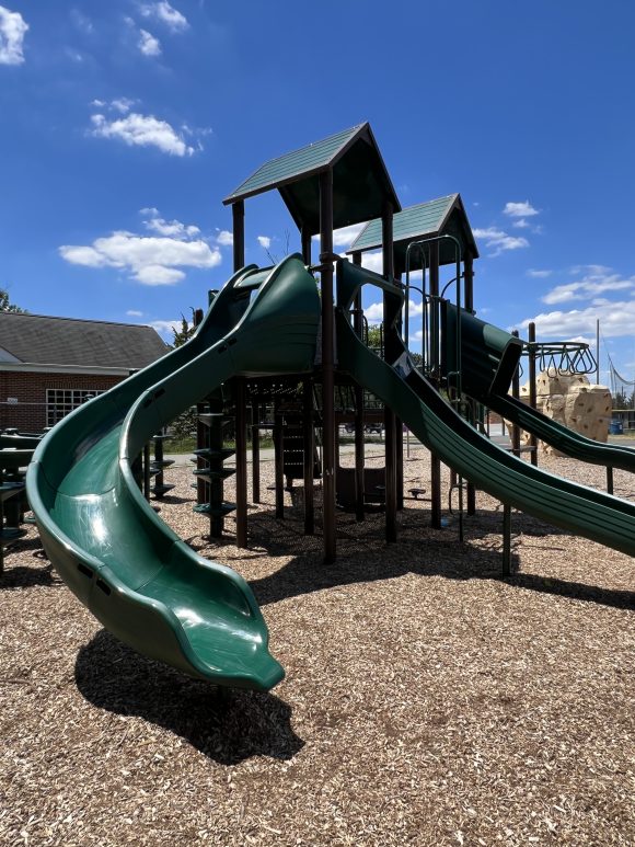 David B. Crabiel Park Playground in Milltown NJ open curvy slide 1