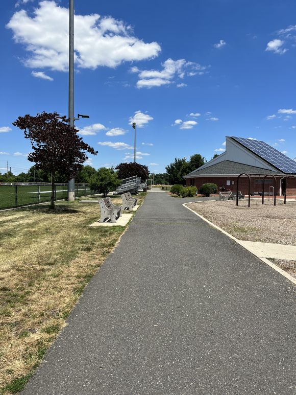 David B. Crabiel Park Playground in Milltown NJ walking path 1