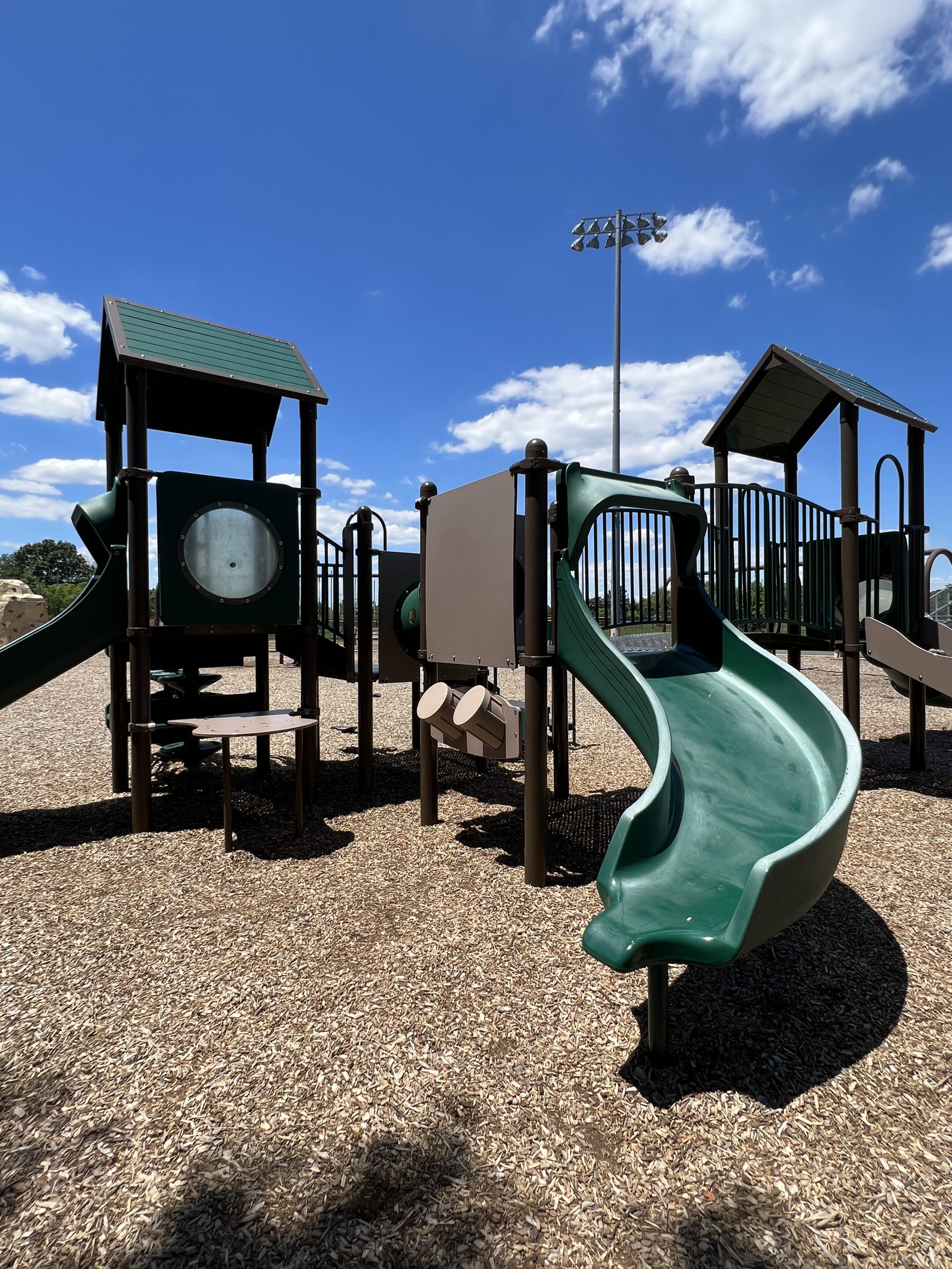 David B. Crabiel Park Playground in Milltown NJ wide curvy slide