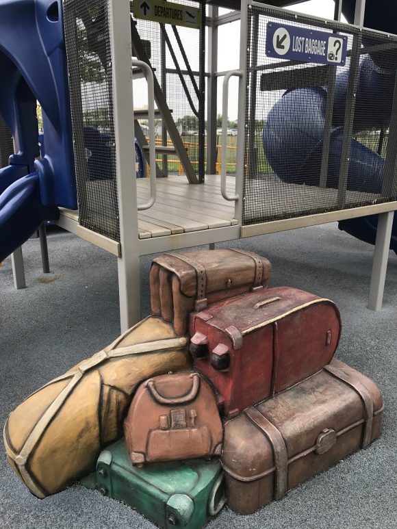 luggage steps at Ed Brown Playground in Belmar NJ