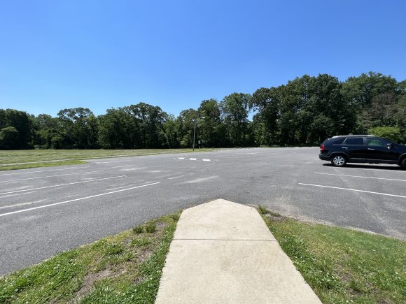 a parking lot at Fasola Park in Deptford NJ