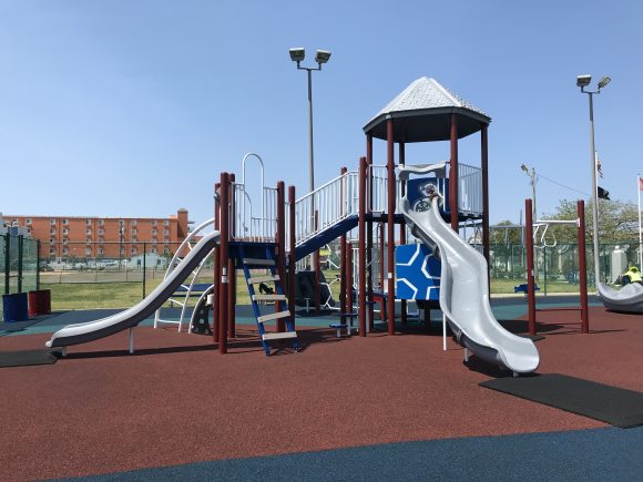 Slides at Fox Park Playground in Wildwood NJ