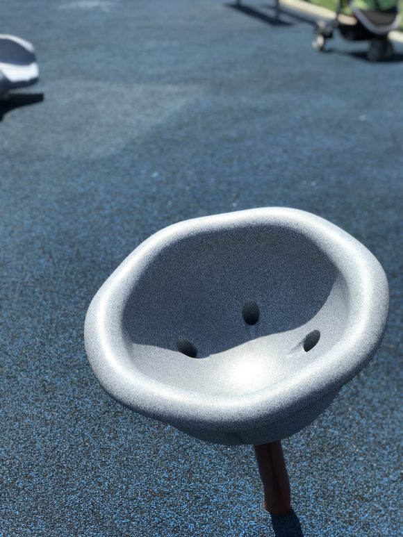 Spinner at the playground at Fox Park in the Wildwoods