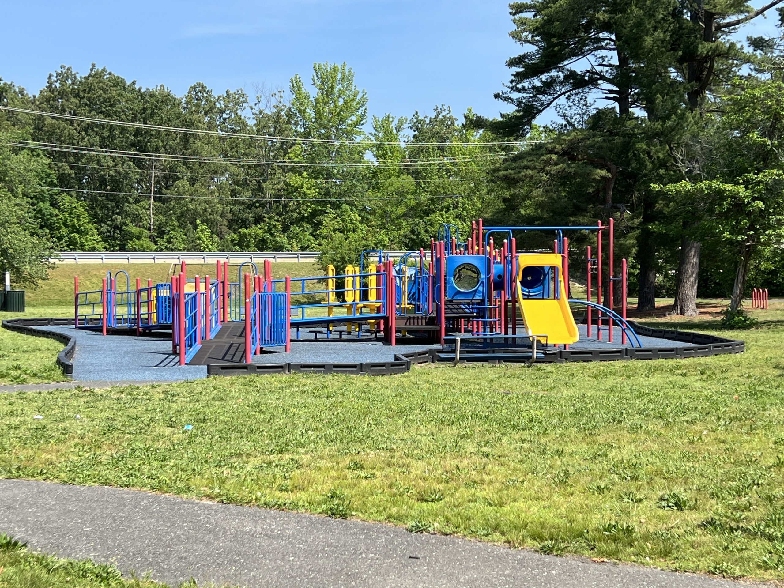 Horizontal picture of newer Waltman Park Playground in Millville NJ