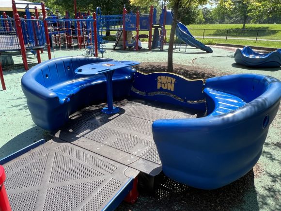 Jake's Place Playground in Cherry Hill NJ accessible cruiser