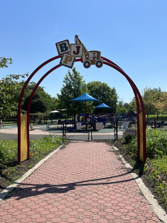 Jake's Place Playground in Cherry Hill NJ entrance arch