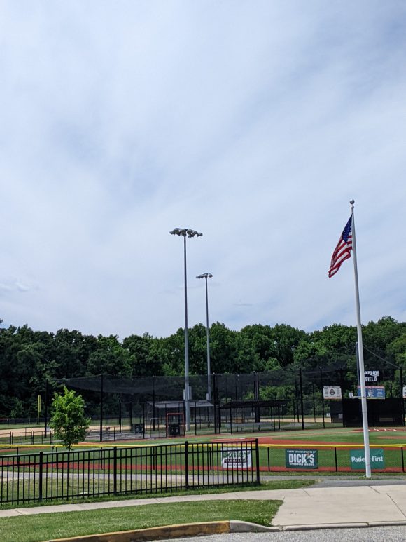 One of the baseball fields at Delran Community Park in Delran New Jersey