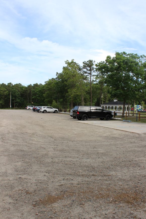 parking lot at Koradigo Cove Park in Barnegat NJ 