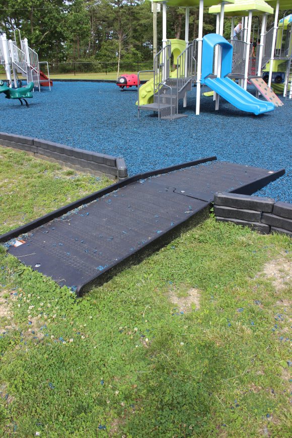 Koradigo Cove Park in Barnegat NJ ramp from grass into playground area