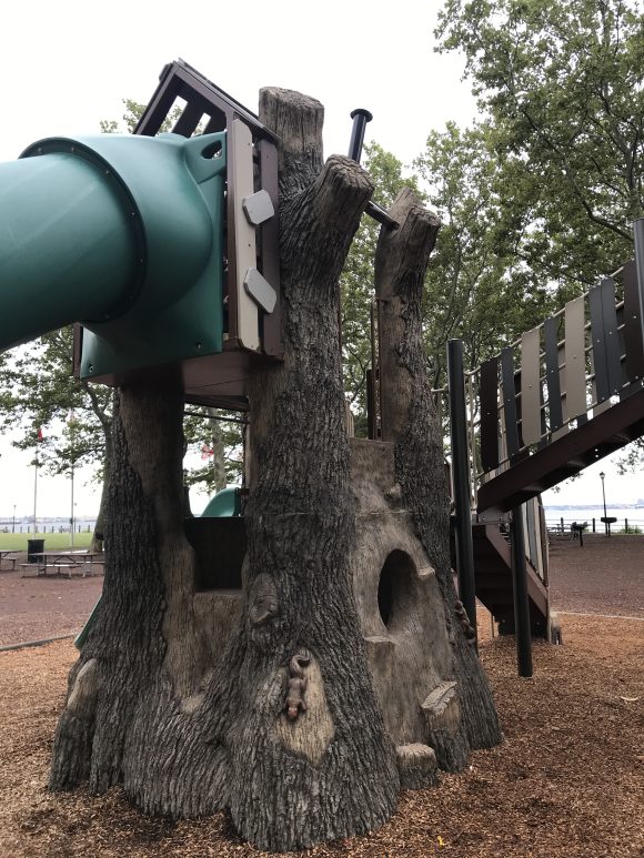 treehouse playground at Liberty State Park