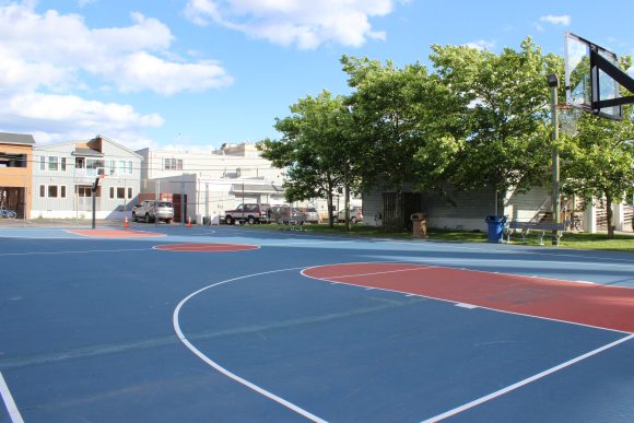 Ocean City 8th Street Playground in Ocean City NJ wide basketball court