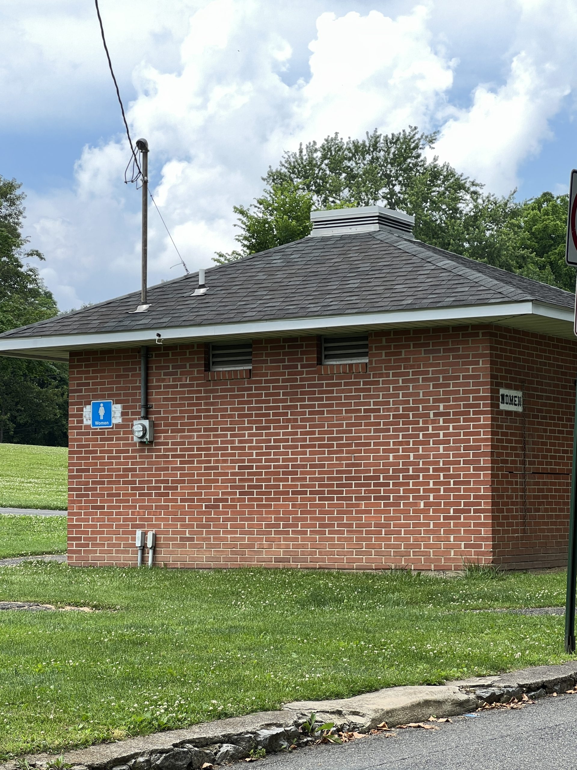 Restroom building at Walter's Park in Phillipsburg NJ