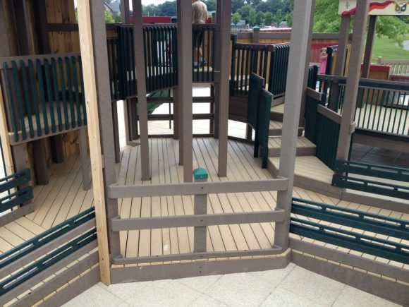 Turkey Brook Park playground large wheelchair accessible platforms