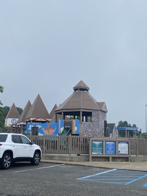 Parking lot at Turkey Brook Park in Flanders New Jersey