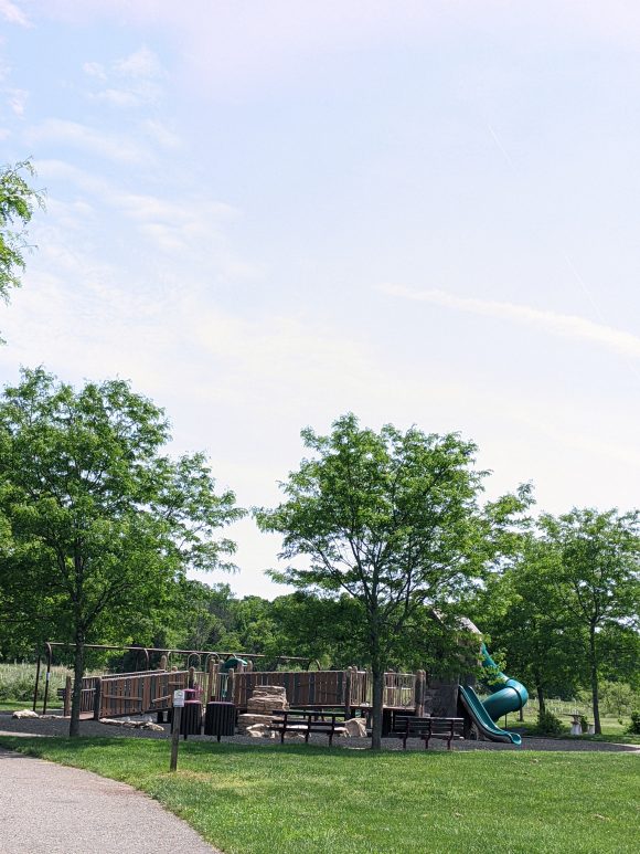 Vertical picture of Rosedale Park Playground in Pennington NJ