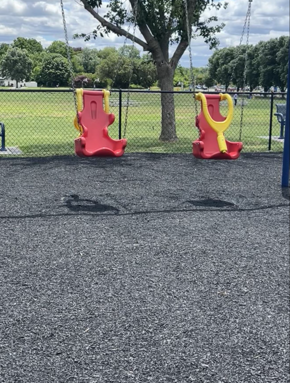 Veterans Memorial Park Playground in Clementon NJ accessible swings
