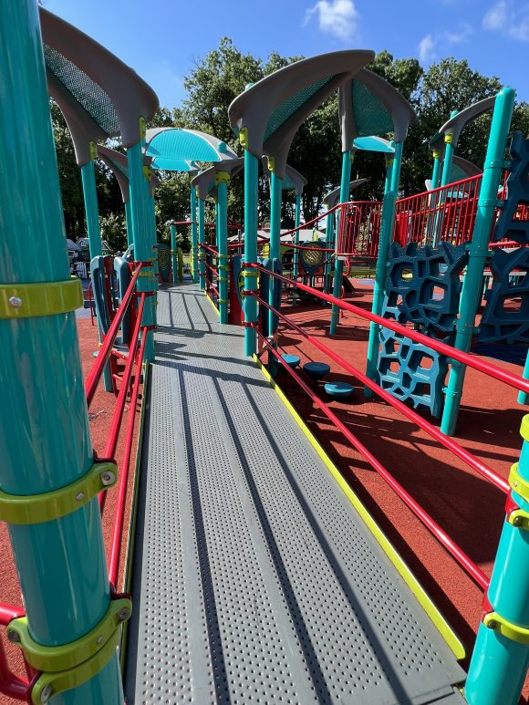 Watsessing Park Playground in Bloomfield NJ wide platforms 2