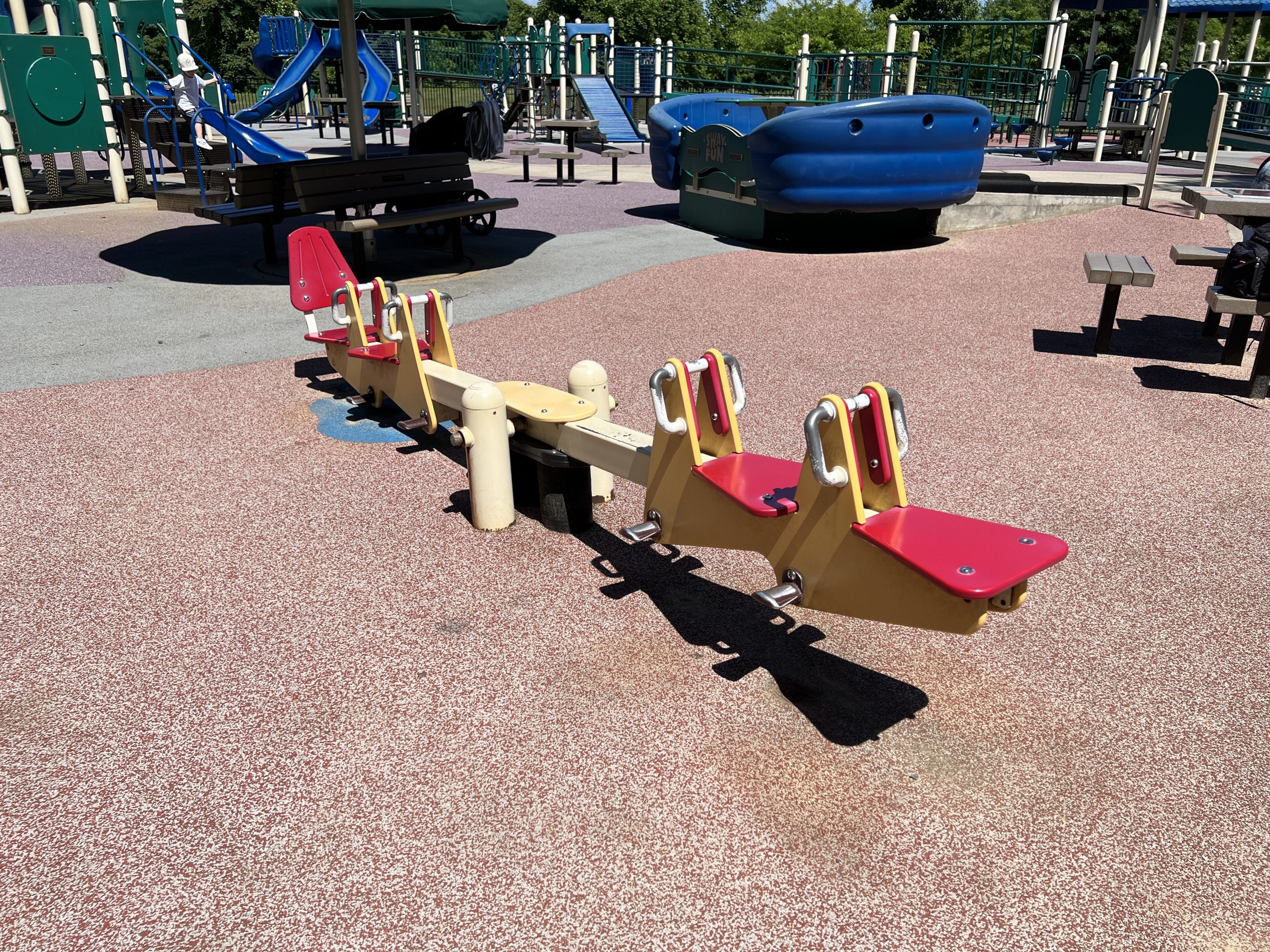 Challenger Place Park Playground in Colts Neck NJ 4 person see saw