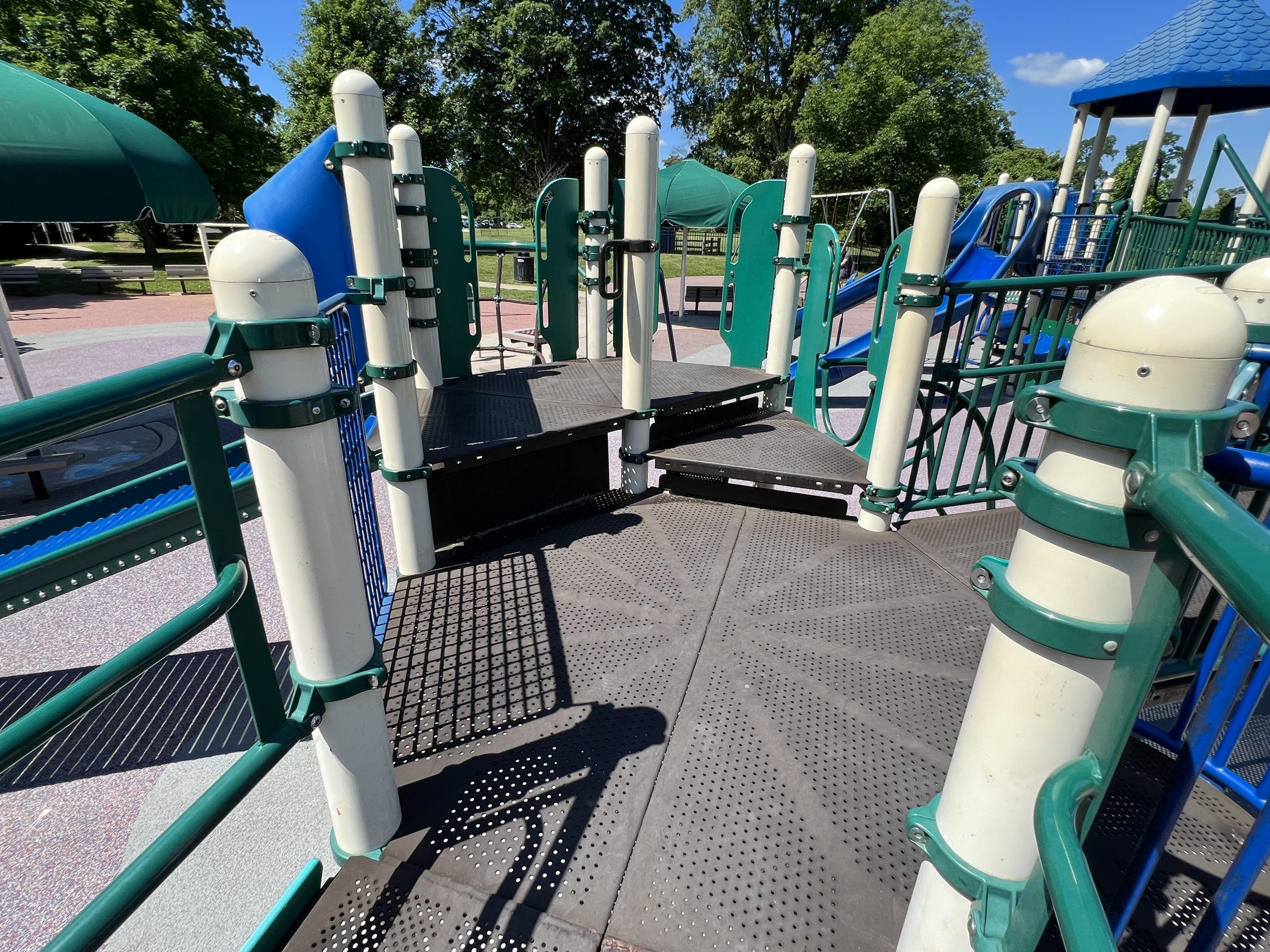 Challenger Place Park Playground in Colts Neck NJ wide platforms 2