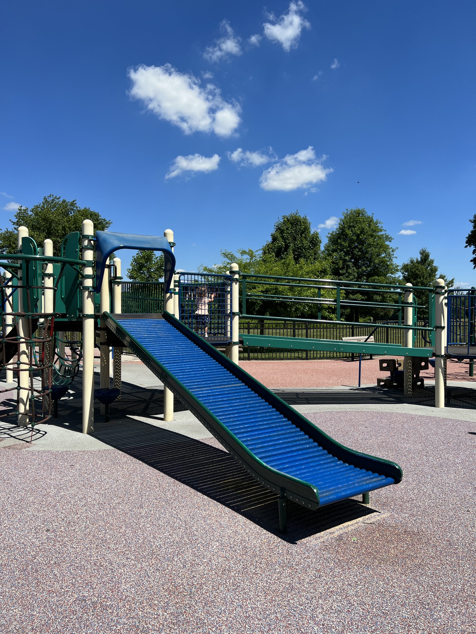 Challenger Place Park Playground in slide with rollers 1