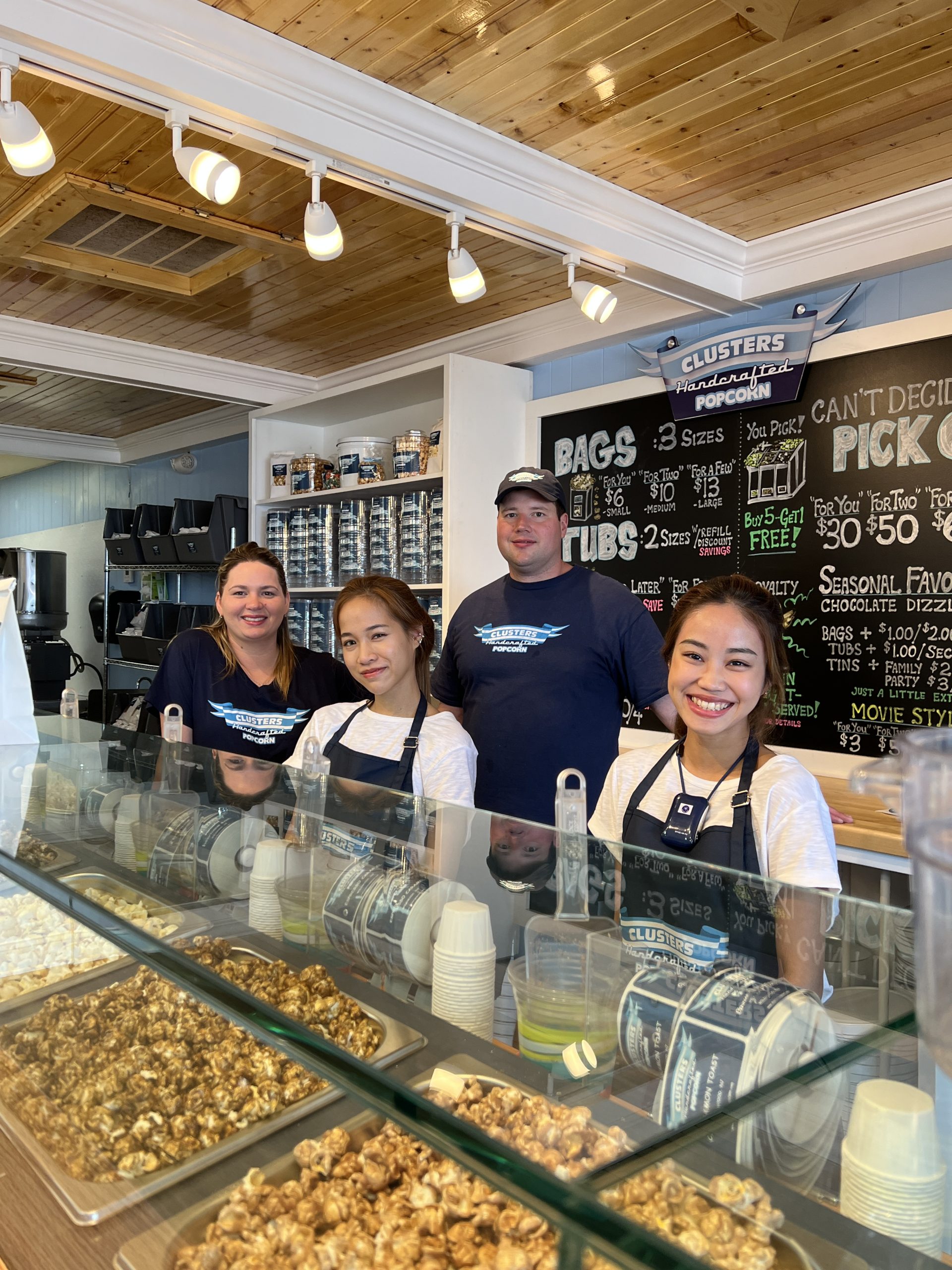 Cluster's Handcrafted Popcorn on the Wildwood Boardwalk group picture vertical