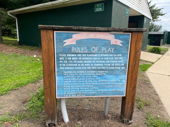 Field of Dreams Playground in West Deptford NJ playground rules