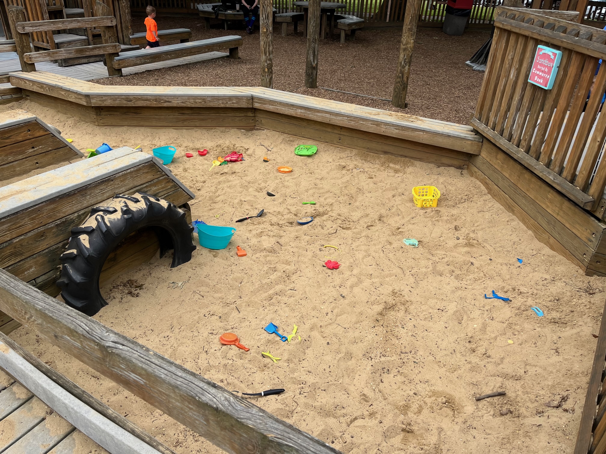 Field of Dreams Playground in West Deptford NJ sand box