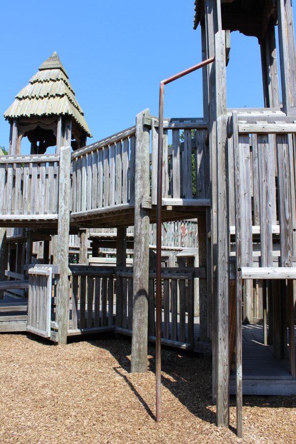 Fireman's Pole at Jackson Jungle Play Park Playground in Jackson NJ