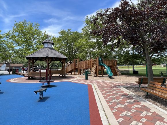 Gardner Field Playground in Denville NJ gazebo with playground