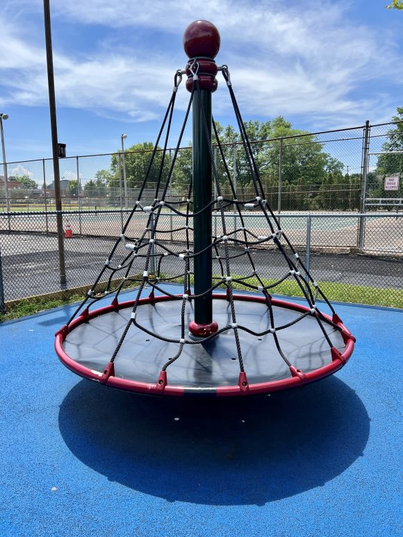 Gardner Field Playground in Denville NJ spinning web