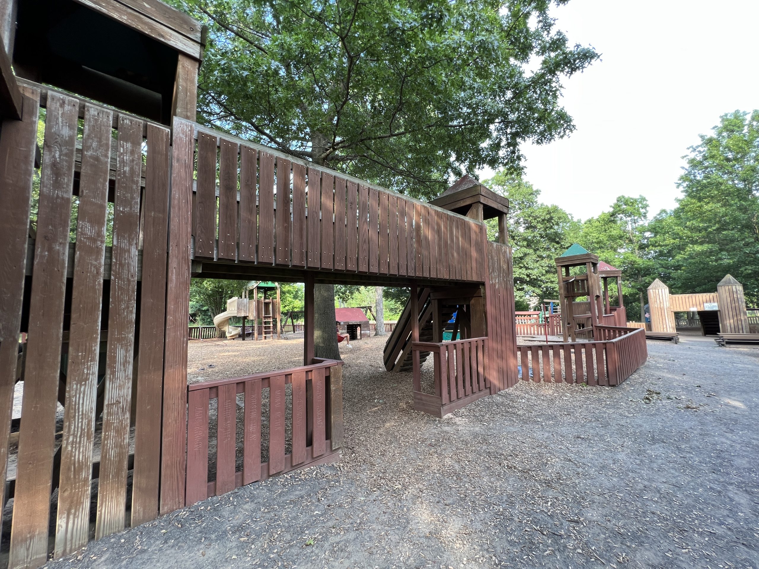 Kid Street Playground in Bridgewater NJ horizontal picture of left side of playground