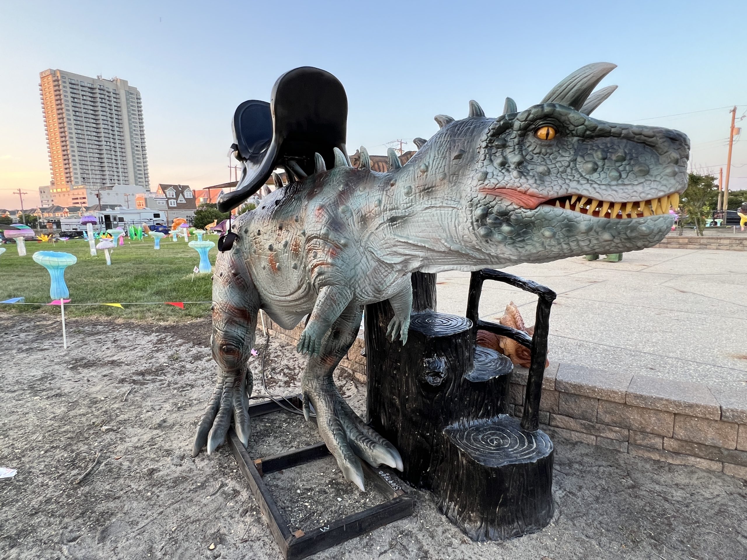 LuminoCity Dino Safari in Atlantic City NJ ride on dinosaur 2