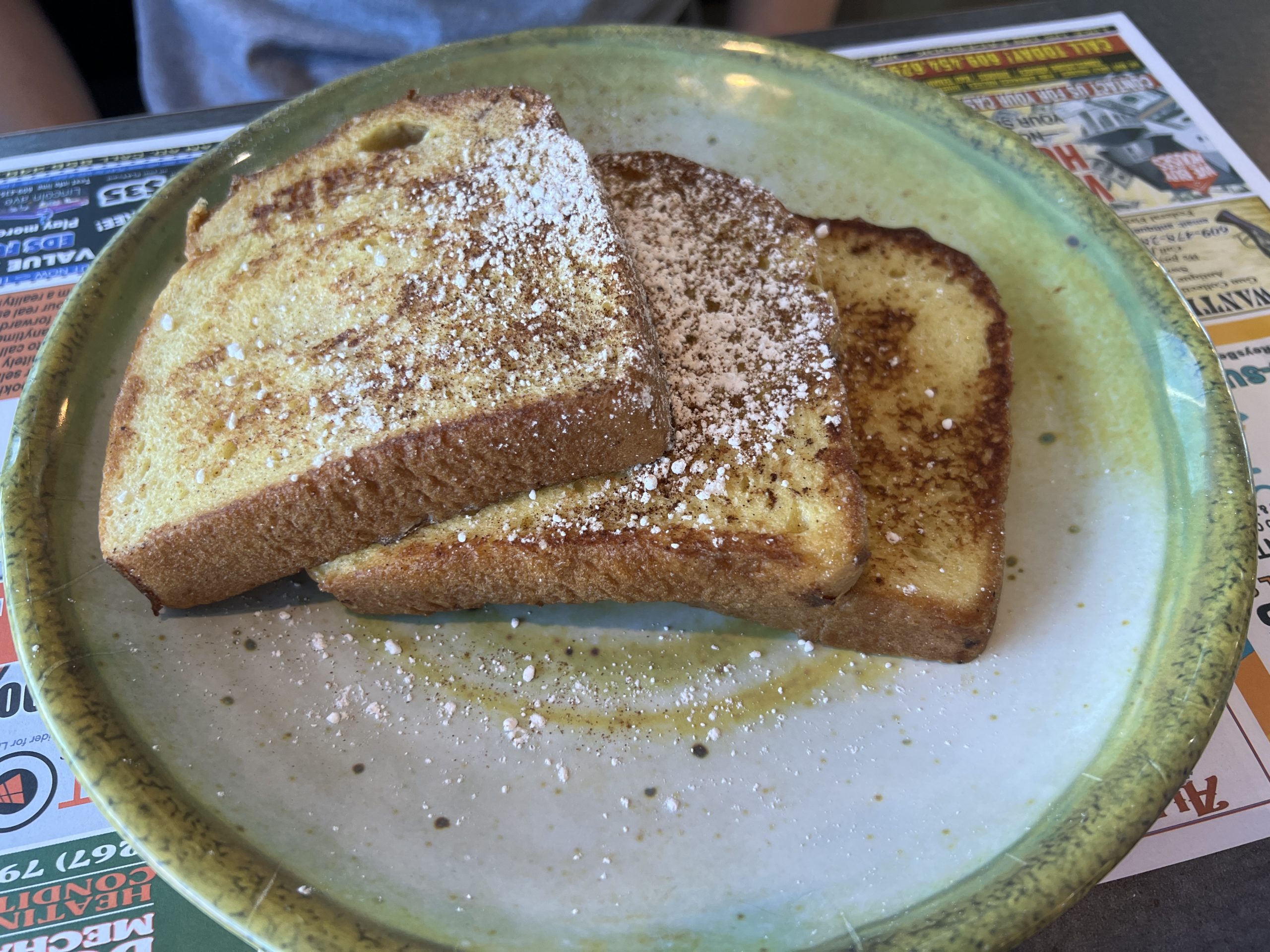 Marvis Pancake House in North Wildwood french toast