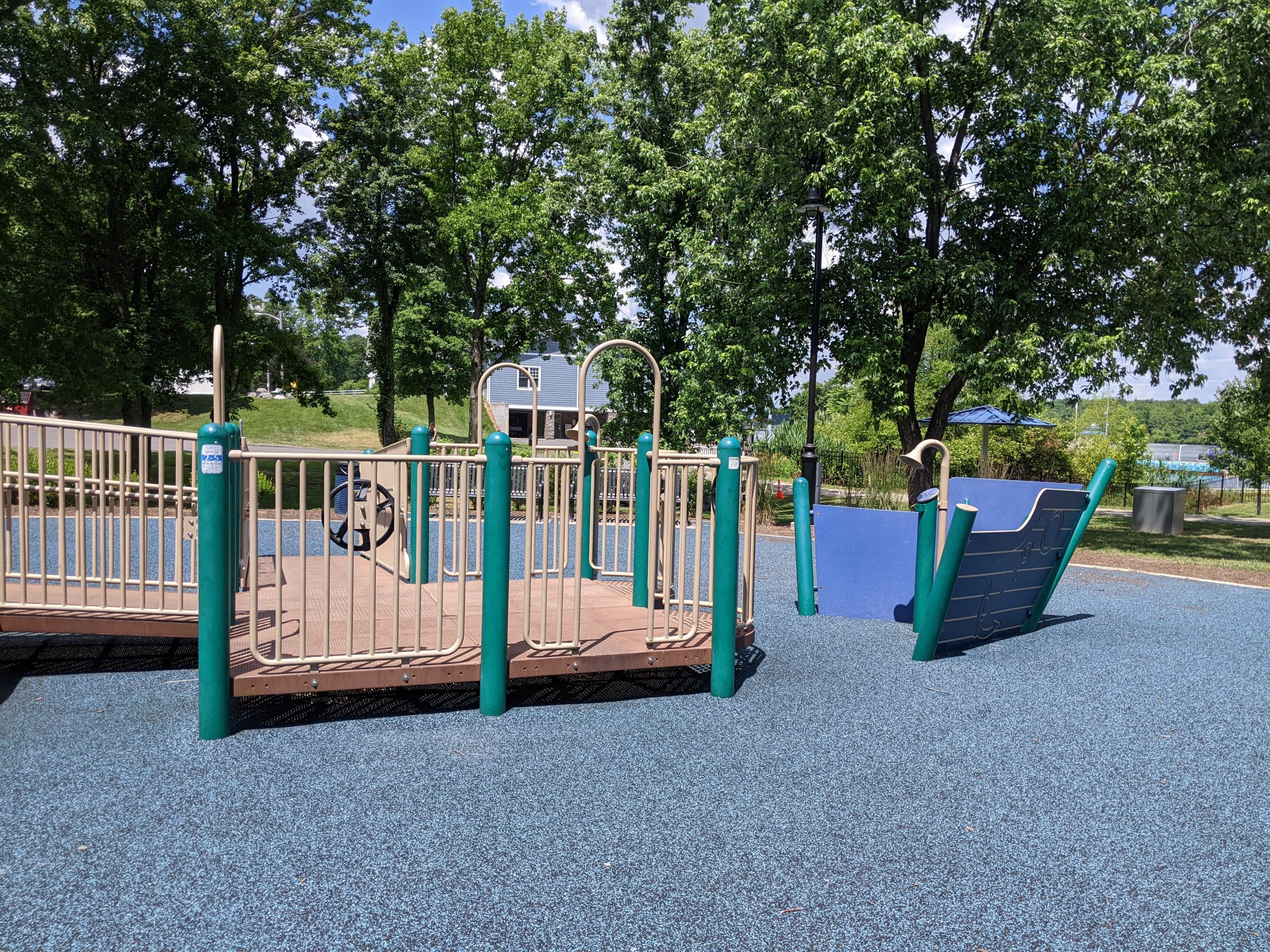 Mercer County Park Playground in West Windsor Township NJ Accessible area