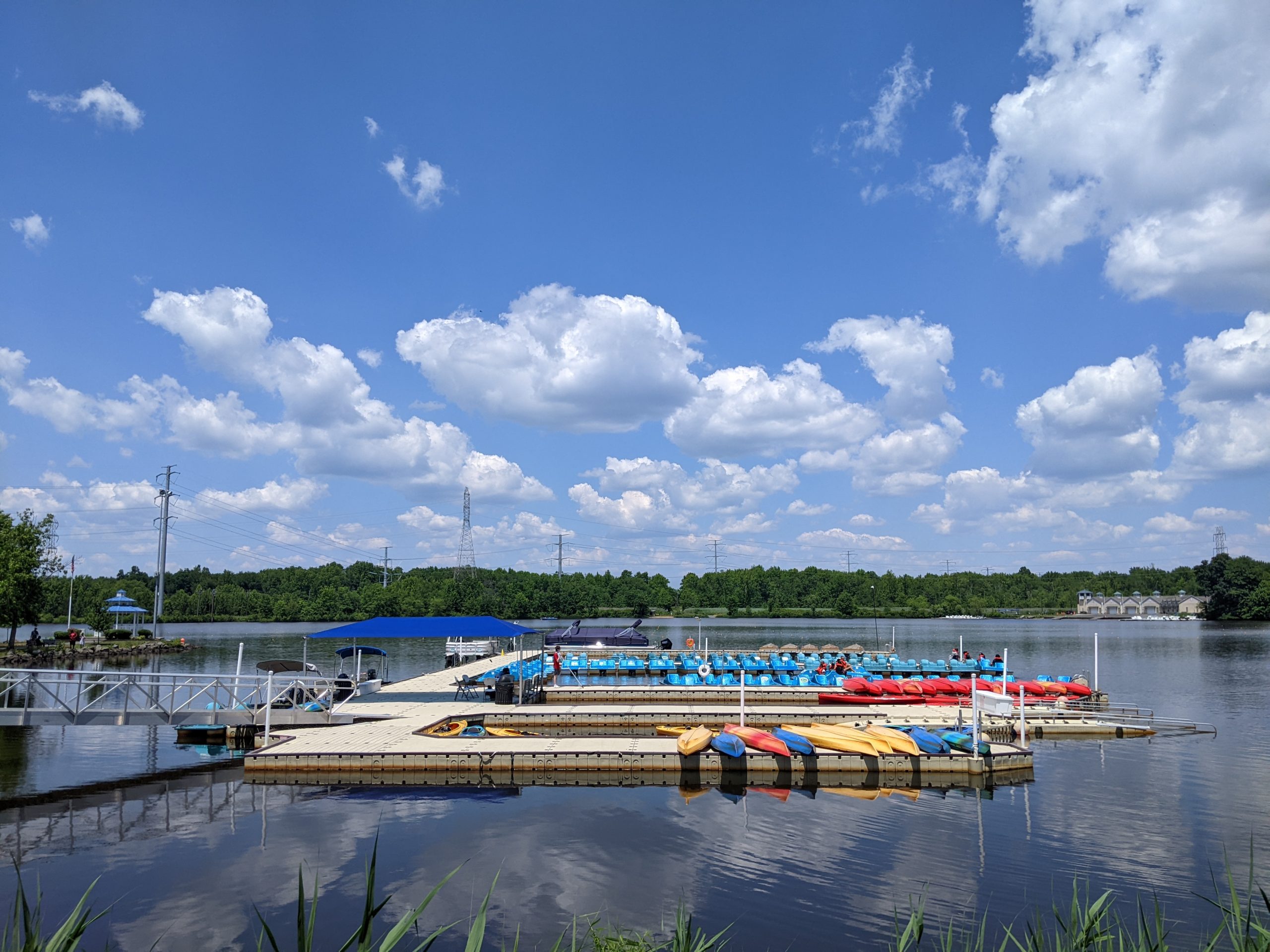 Mercer County Park Playground in West Windsor Township NJ Boat rentals at the Marina