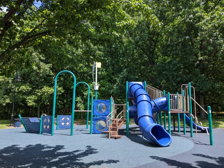 Mercer County Park Playground in West Windsor Township NJ Horizontal Taller Playground Structure HERO IMAGE