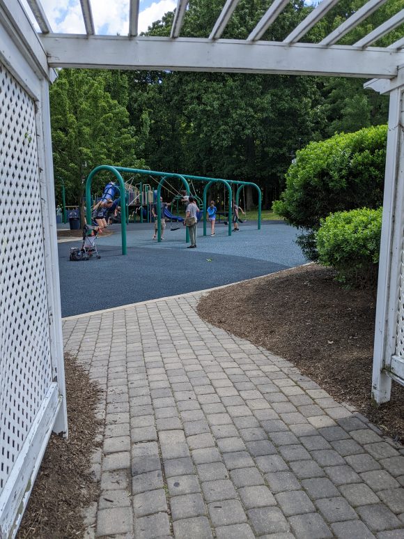Mercer County Park Playground in West Windsor Township NJ Swings