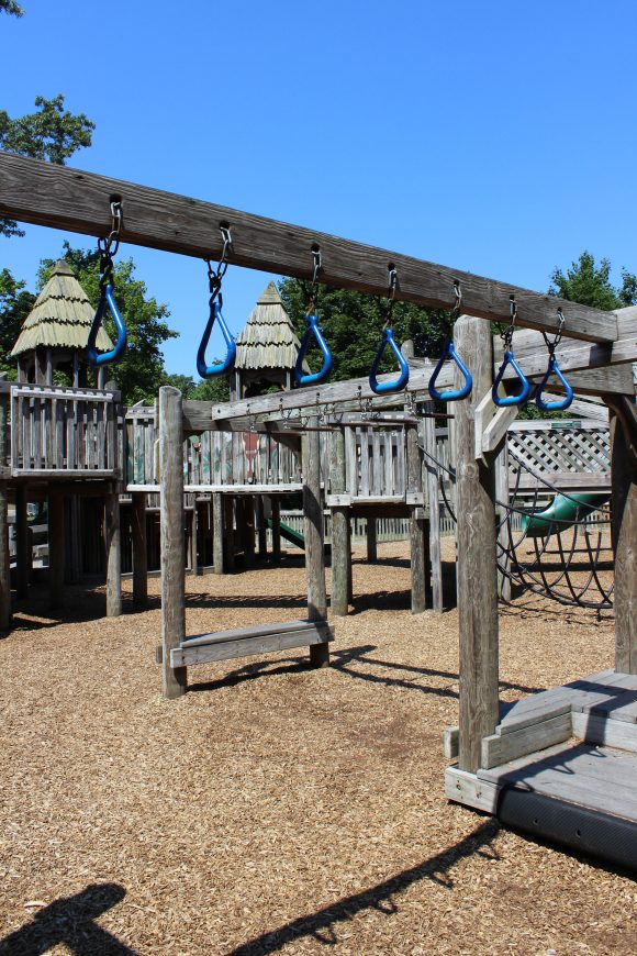 Monkey Bar hoops at Jackson Jungle Play Park Playground in Jackson NJ