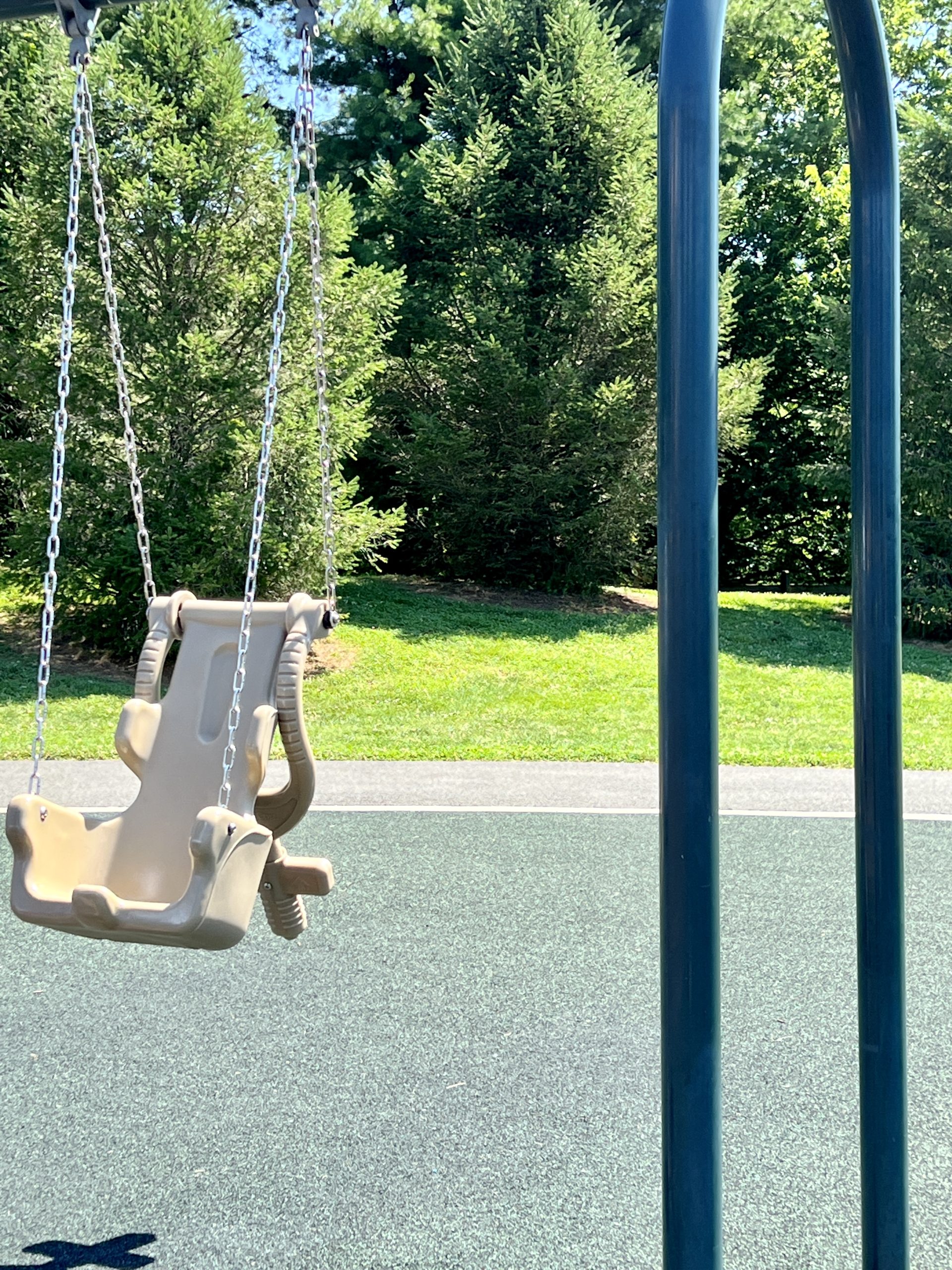 Ponderosa Farm Park Playground in Scotch Plains NJ swing accessible swing