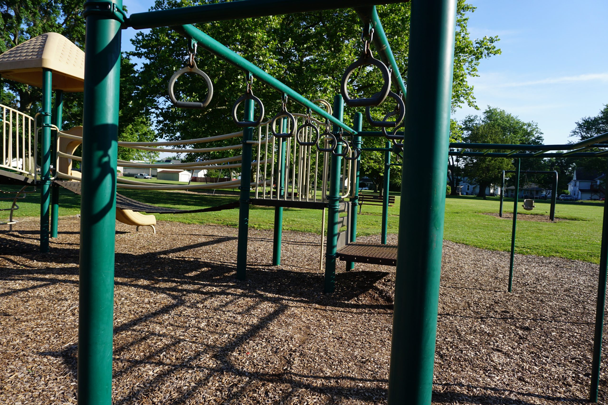 Riverview Beach Park Playground in Pennsville NJ monkey bar hoops