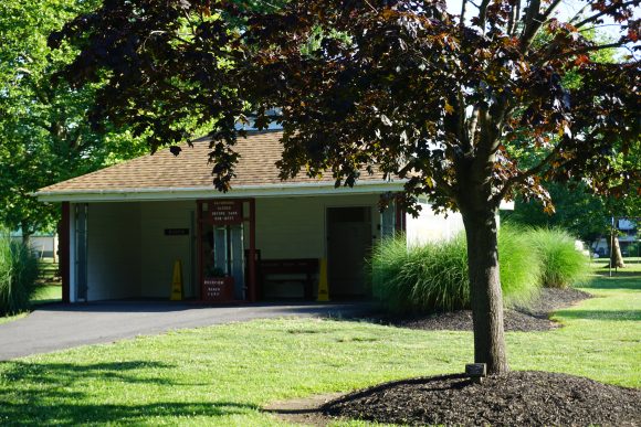 Riverview Beach Park in Pennsville NJ restroom building