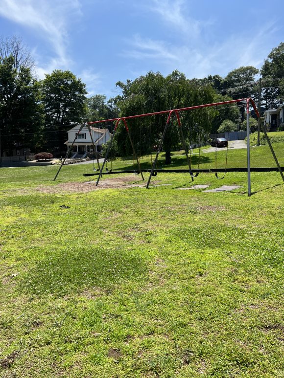 SWINGS 6 traditional swings at Modick Park Playground in Hopatcong NJ