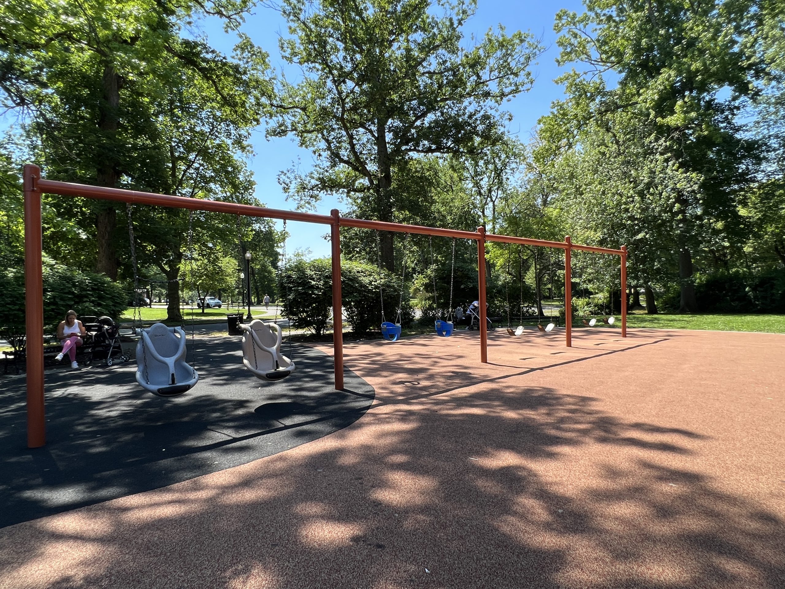 SWINGS - all swings at Mindowaskin Park Playground in Westfield NJ