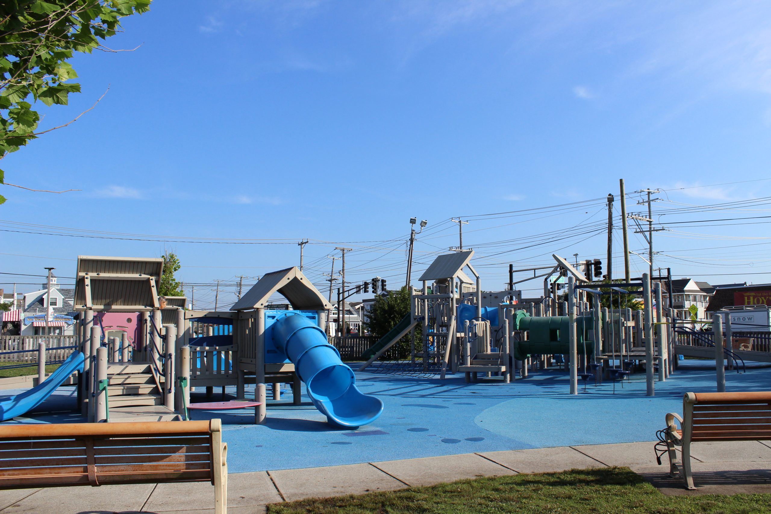 Sandcastle Park Playground in Ocean City NJ Horizontal picture of both playgrounds 1